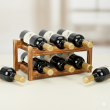 Wall-Mounted Wine Rack with Glass Holder – Rustic Wooden Shelf for Bottles & Stemware, Perfect for Kitchen, Bar, Dining Room, or Home Bar Decor