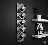Wall-Mounted Wine Rack with Glass Holder – Rustic Wooden Shelf for Bottles & Stemware, Perfect for Kitchen, Bar, Dining Room, or Home Bar Decor
